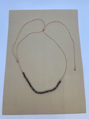 Handmade Adjustable Pyrite Necklace
